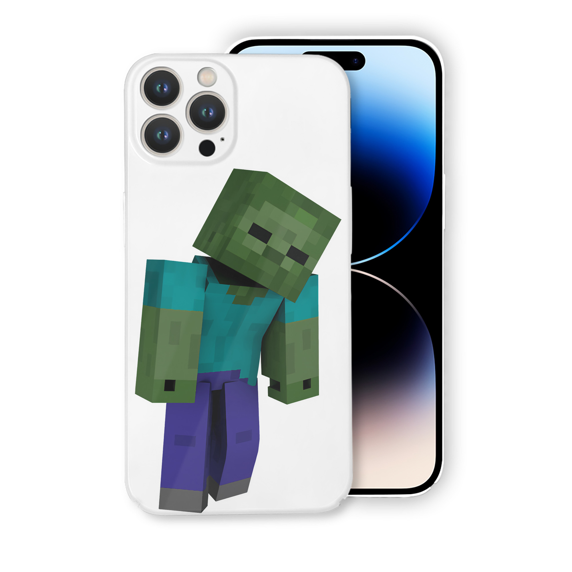 （画像用） マインクラフト ブロックの世界 Minecraft MC Block world 【iPhone 14シリーズ対応】ハードケース